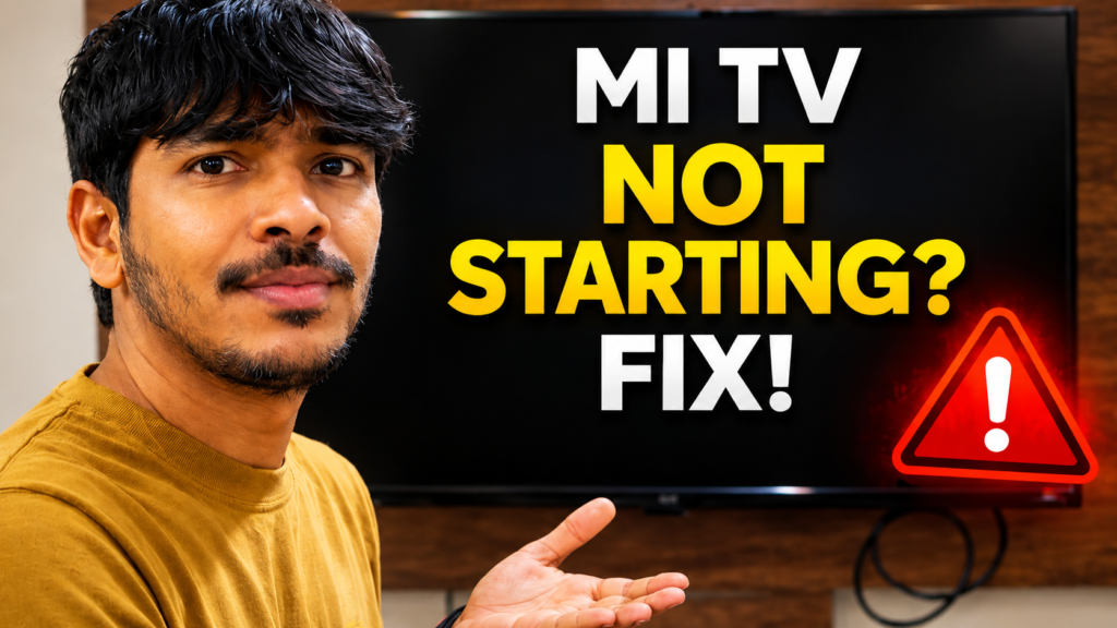 mi tv not turning on black screen dead fix