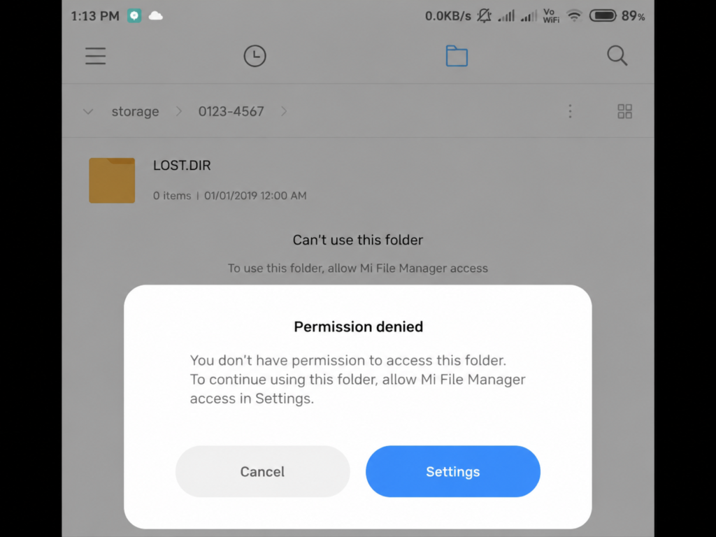 SD Card Permission Fix on Mi, Redmi and Xiaomi Phones — Mi File Manager SD Card Access Problem Solved mi file manager sd card permission required error xiaomi
