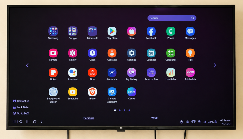 Samsung DeX on TV Wirelessly — Use Your Phone as a Laptop on Any Smart TV samsung dex desktop mode tv wireless