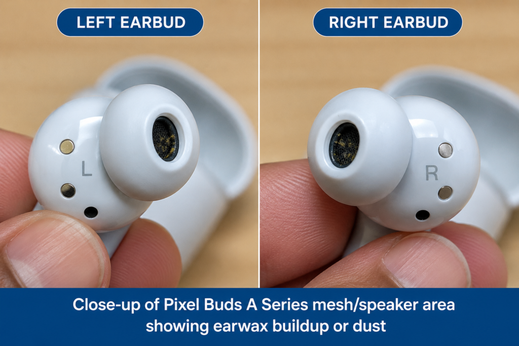 Pixel Buds A Series Low Volume Fix — Permanent Solution for Google Pixel Buds Sound Problem google pixel buds a series earwax mesh cleaning low volume