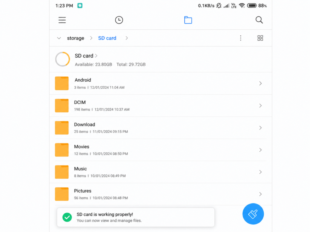 SD Card Permission Fix on Mi, Redmi and Xiaomi Phones — Mi File Manager SD Card Access Problem Solved mi file manager sd card access working after permission fix