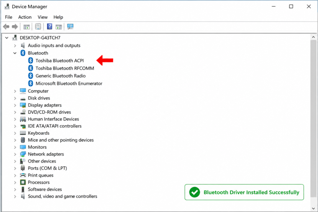 Bluetooth Driver Problem Fixed — How to Install Toshiba RFBUS Bluetooth Stack on Windows 7 and Windows 10 bluetooth working after toshiba stack installation windows fixed
