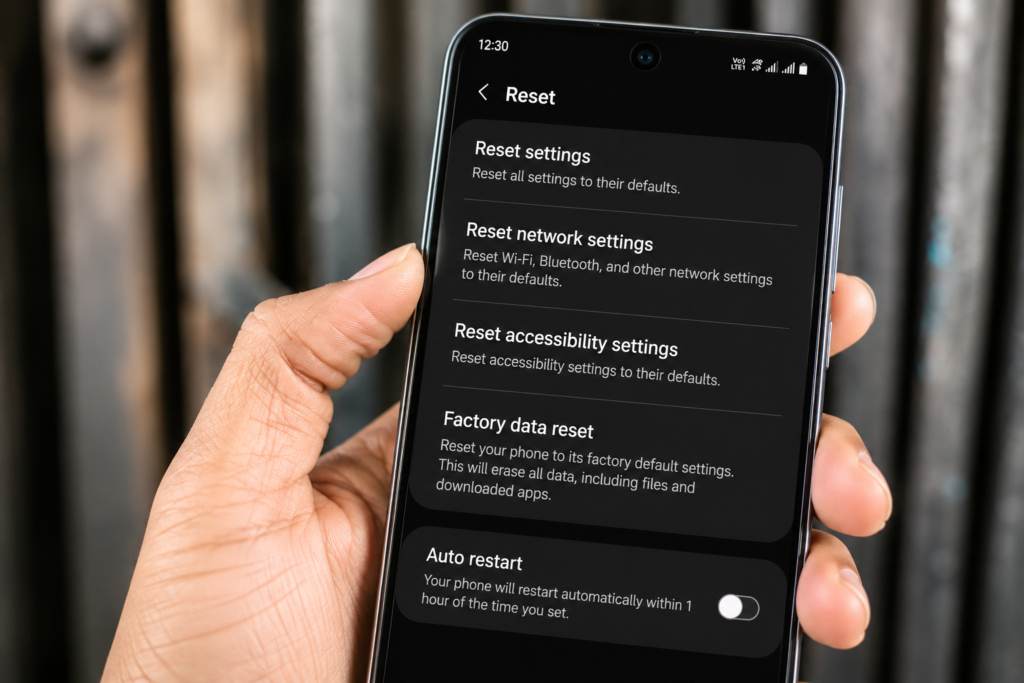 Samsung Fingerprint Sensor Not Working After Update? Fix It in 2 Minutes — No Data Loss samsung reset accessibility settings about phone fix fingerprint