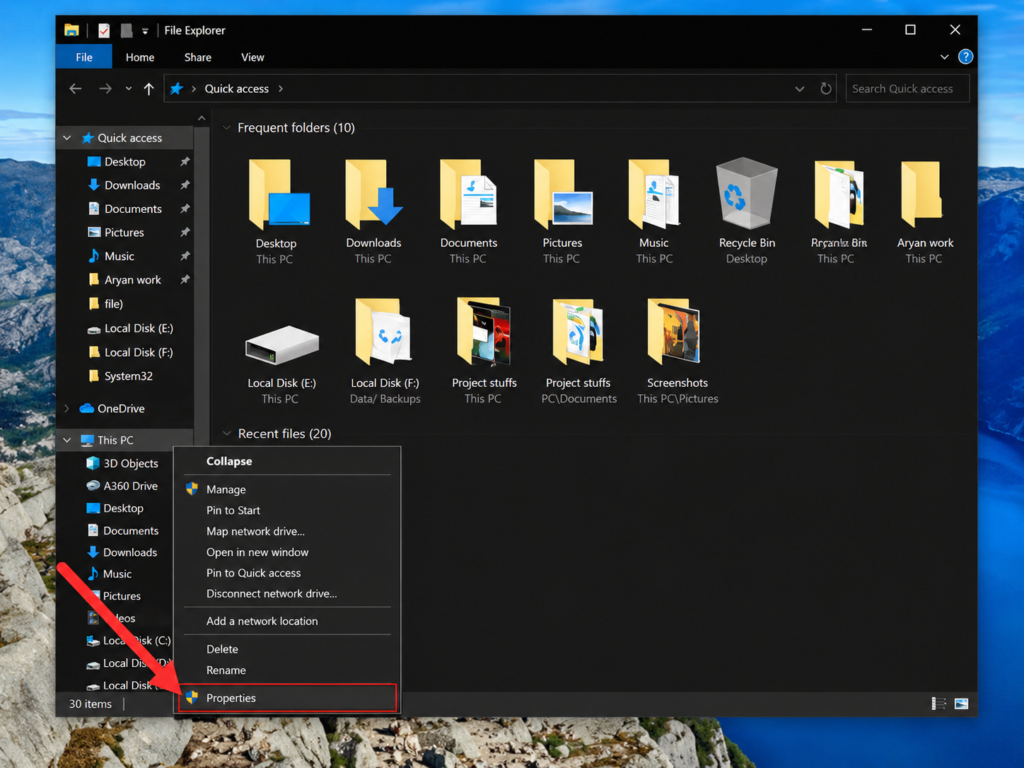 this pc properties advanced system settings windows jni error fix