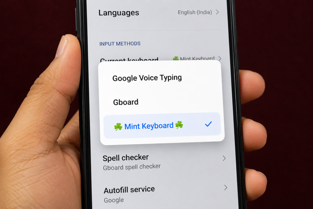mint keyboard vs gboard default keyboard redmi fix