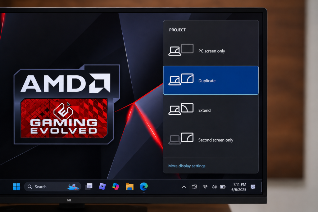 How to Connect Laptop to TV with HDMI Cable — Lag Free Screen Mirroring in 1 Minute windows key p display mode duplicate extend second screen hdmi tv