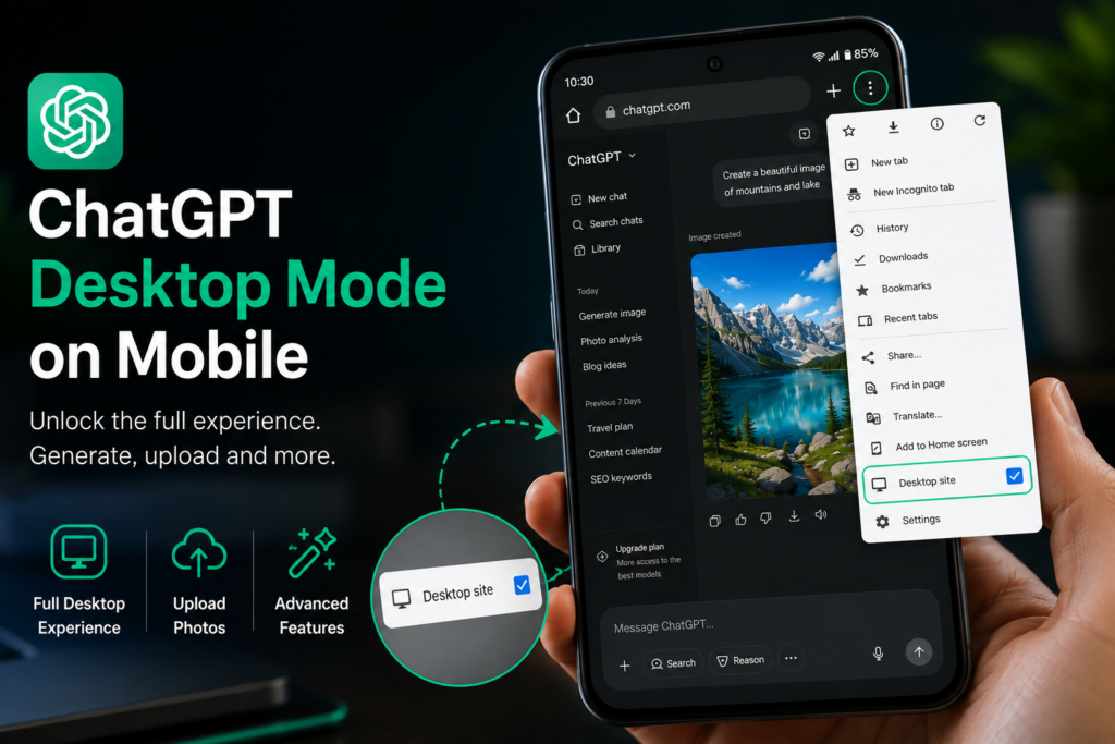 chatgpt image generation working fixed desktop mode solution