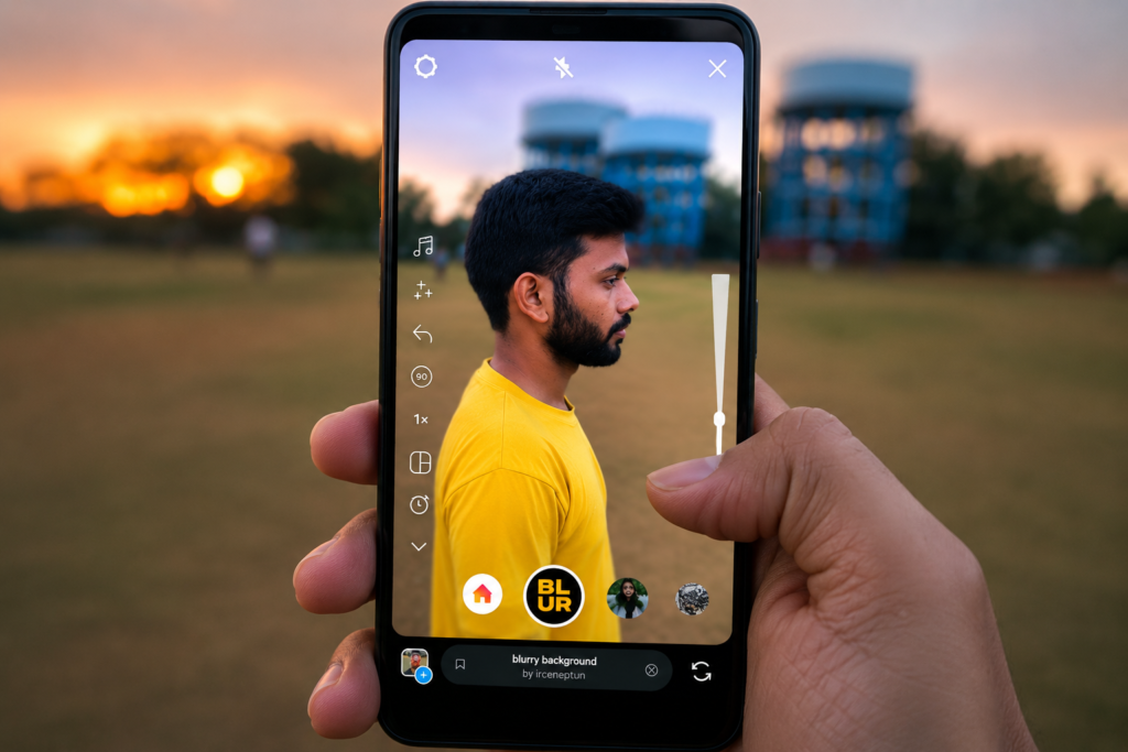 pixel 6a recording cinematic video instagram reels blur background effect subject focus