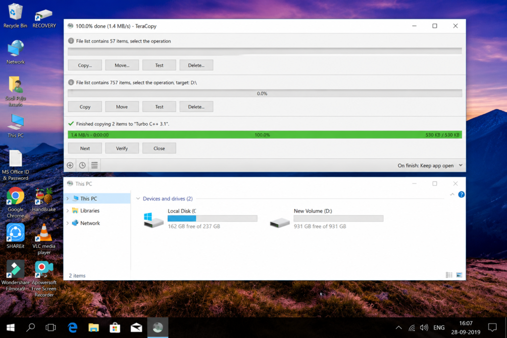 teracopy faster file transfer windows