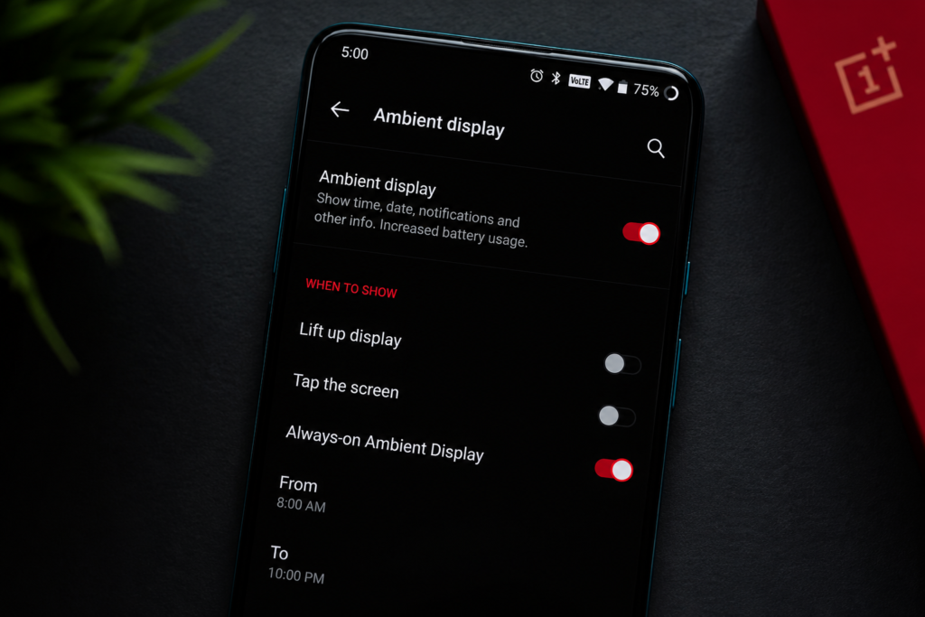 OnePlus Always On Display Not Working After Android 11? Here's the Fix oneplus always on display not working settings screenshot
