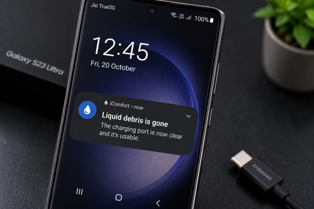 Samsung Charging Port Moisture Detected? Complete Fix Guide for All Galaxy Models (S23, S24, S25, S26, S27) water in charging port samsung galaxy all models