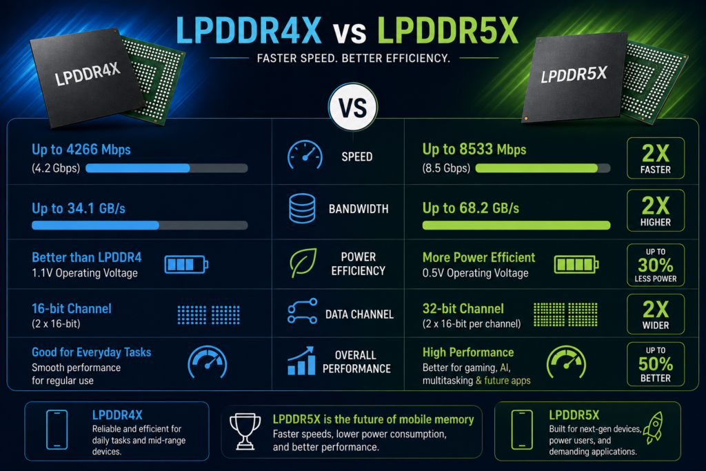 What Is RAM? DDR/LPDDR Explained + How Much You Need lpddr5x vs lpddr4x ram comparison