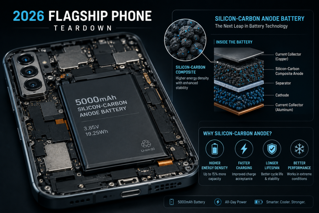 silicon carbon battery smartphone 2026
